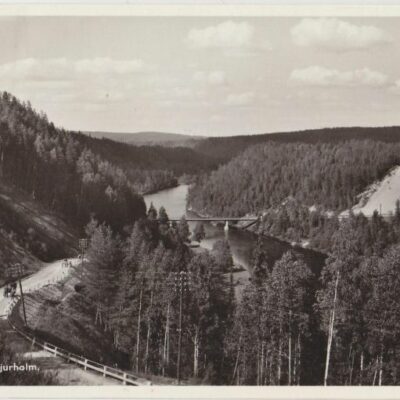 Öreälv vid Bjurholm Förlag: Anderssons Bok & Pappershandel. BjurholmPoststämplat 30/5 ????Ägare: Åke Runnman9x14