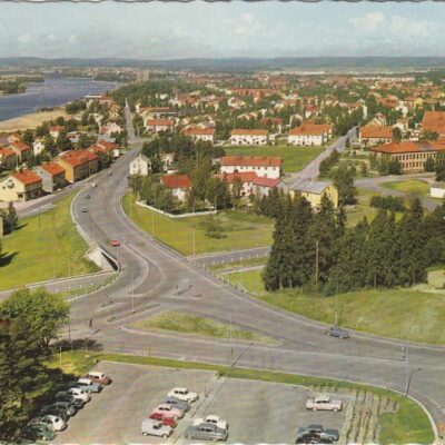 Umeå. Umeälven Copyright: Sven Hörnell, Riksgränsen, SwedenPoststämplat 8/7 1969Ägare: Åke Runnman10x15