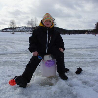 Morris Johansson trivdes ute på isen