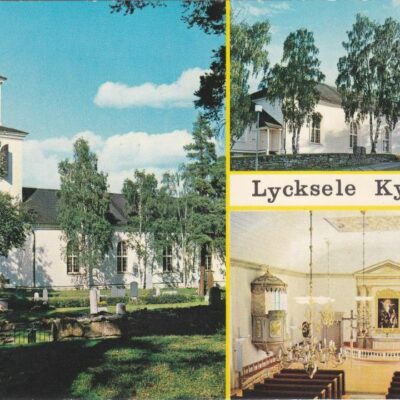 Lycksele kyrka, Lappland, Sweden
Kyrkan invigd 1799
Copyright: Grönlunds Foto, Skansholm, Vilhelmina
Ocirkulerat
Ägare: Åke Runnman
10x15