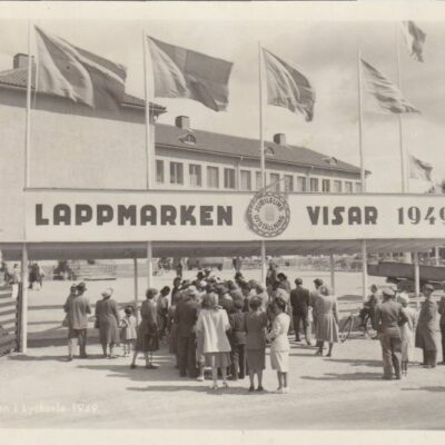 Utställningen i Lycksele 1949
Ensamrätt: Utställningsfoto AB, Göteborg
Postat 1/8 1949
Frimärket stämplat med utställningsstämpel
Ägare: Åke Runnman
9x14