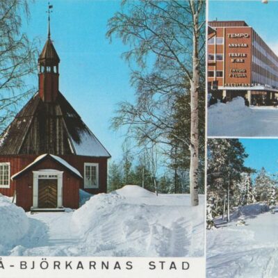 UMEÅ -BJÖRKARNAS STAD
EEE A/B Johanneshov
Poststämplat 1968-01-18
Ägare: Åke Runnman
10x15