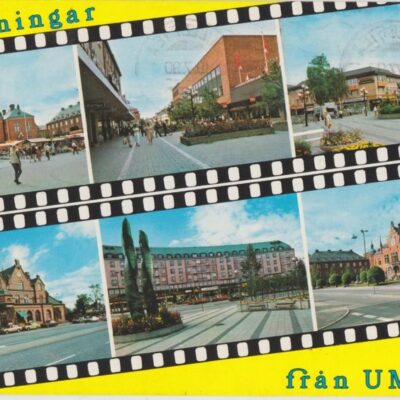 Hälsningar från UMEÅ
Förlag: K. Rune Lundström AB, Skellefteå
Poststämpel oläslig
Ägare: Ivar Söderlind
10x15