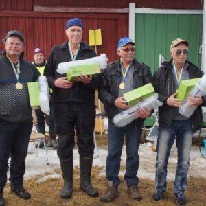 Segrarna i Herrveteran från Jämtland/Härjedalen Hans Magnusson, Allan Gunnarsson, Ulf Fransson, Dan Eriksson