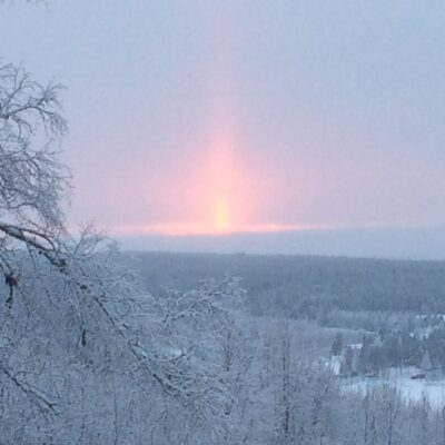 2015-01-24 Omkring 15 minusgrader men solen jobbar med att få visa sig. Foto: Åke Runnman